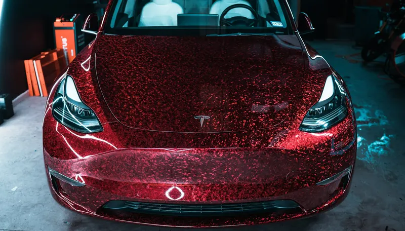 DYNOforged-red wine STEK film, high-gloss